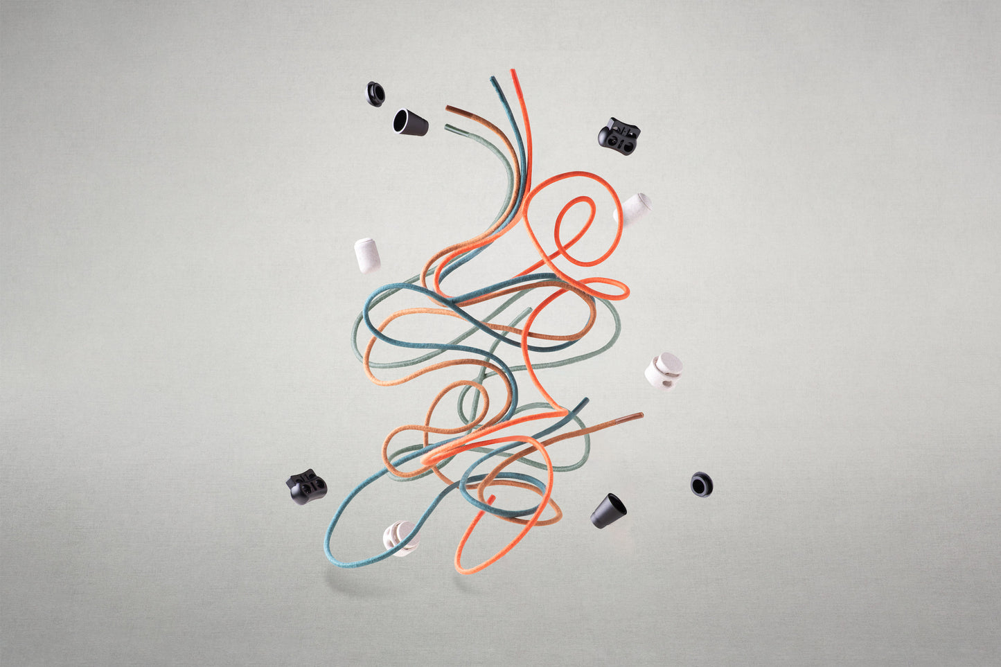 "Summer Cotton" Colorful Elastic Laces